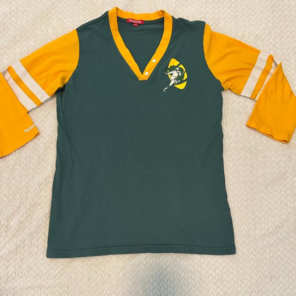 Women's Green Bay Packers Throwback 3/4 Shirt